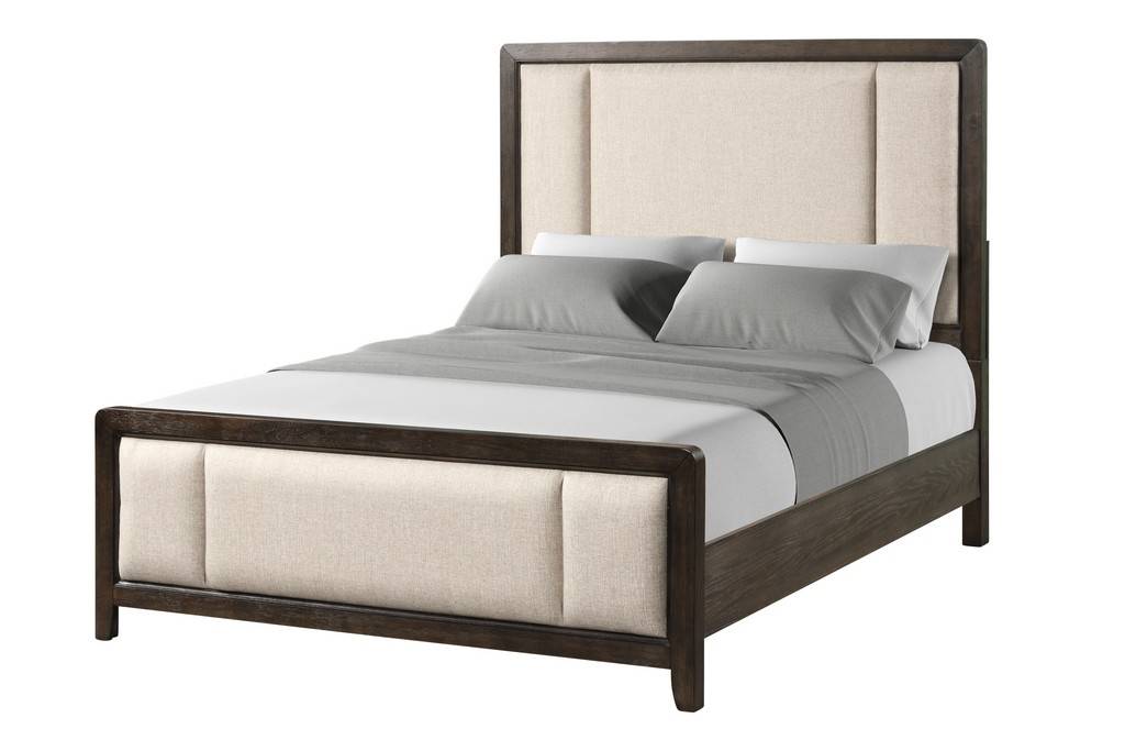 FULTON QUEEN UPHOLSTERED PANEL BED 1720-105