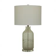 GLS FBRC TABLE LAMP W/LED BULB 16"W, 25" 70119