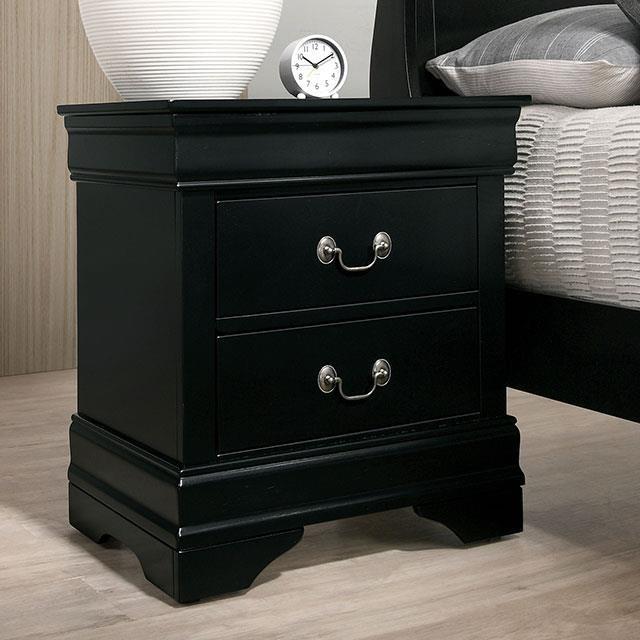 NIGHT STAND BLACK LOUIS PHILIPPE III