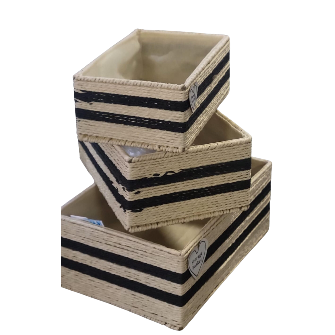 3PCS STORAGE BASKET SET