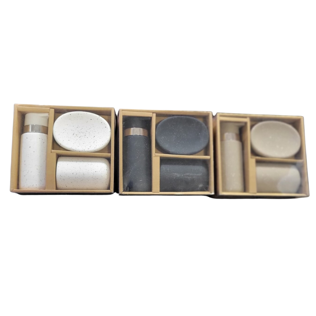 3PCS BATHROOM SET 3 COLORS