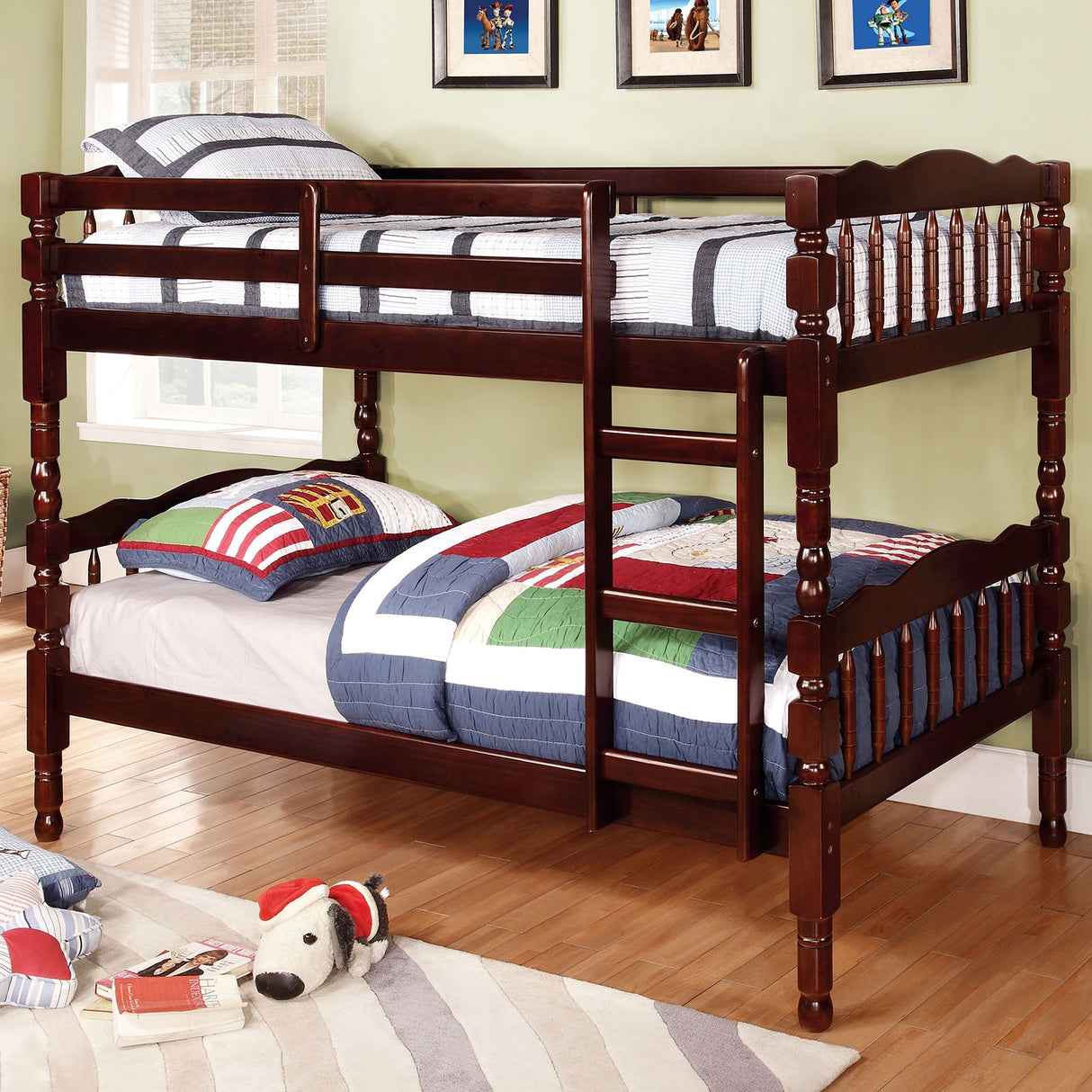 CATALINA TWIN/TWIN BUNK BED - DARK WALNUT F004-C0606-02-002-001