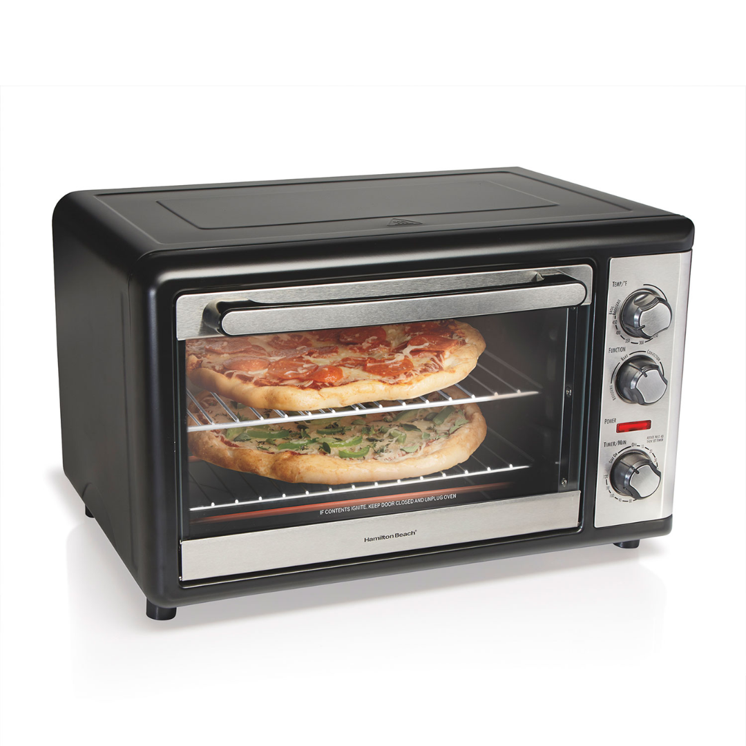 HAMILTON BEACH TOASTER OVEN WITH CONVECTION AND ROTISSERIE