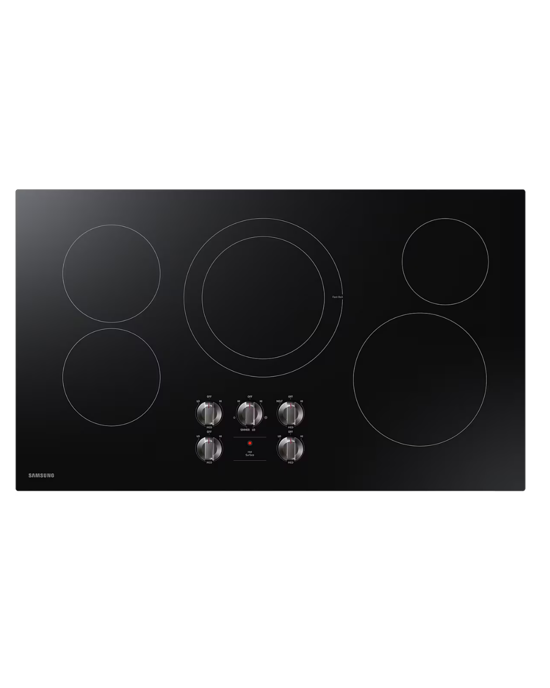 SAMSUNG 36 INCH ELECTRIC COOKTOP BLACK 5 ELEMENTS