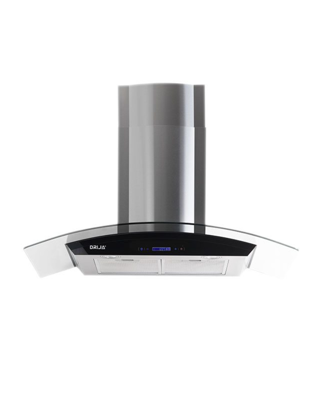 DRIJA PRISMA 24 INCH CHIMNEY RANGE HOOD SILVER