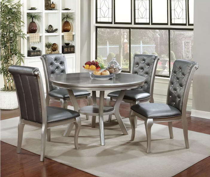 5 PC ROUND DINING SET AMINA (23-P315)