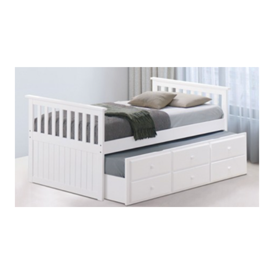 CAPTAIN BED WHITE (24-P249)