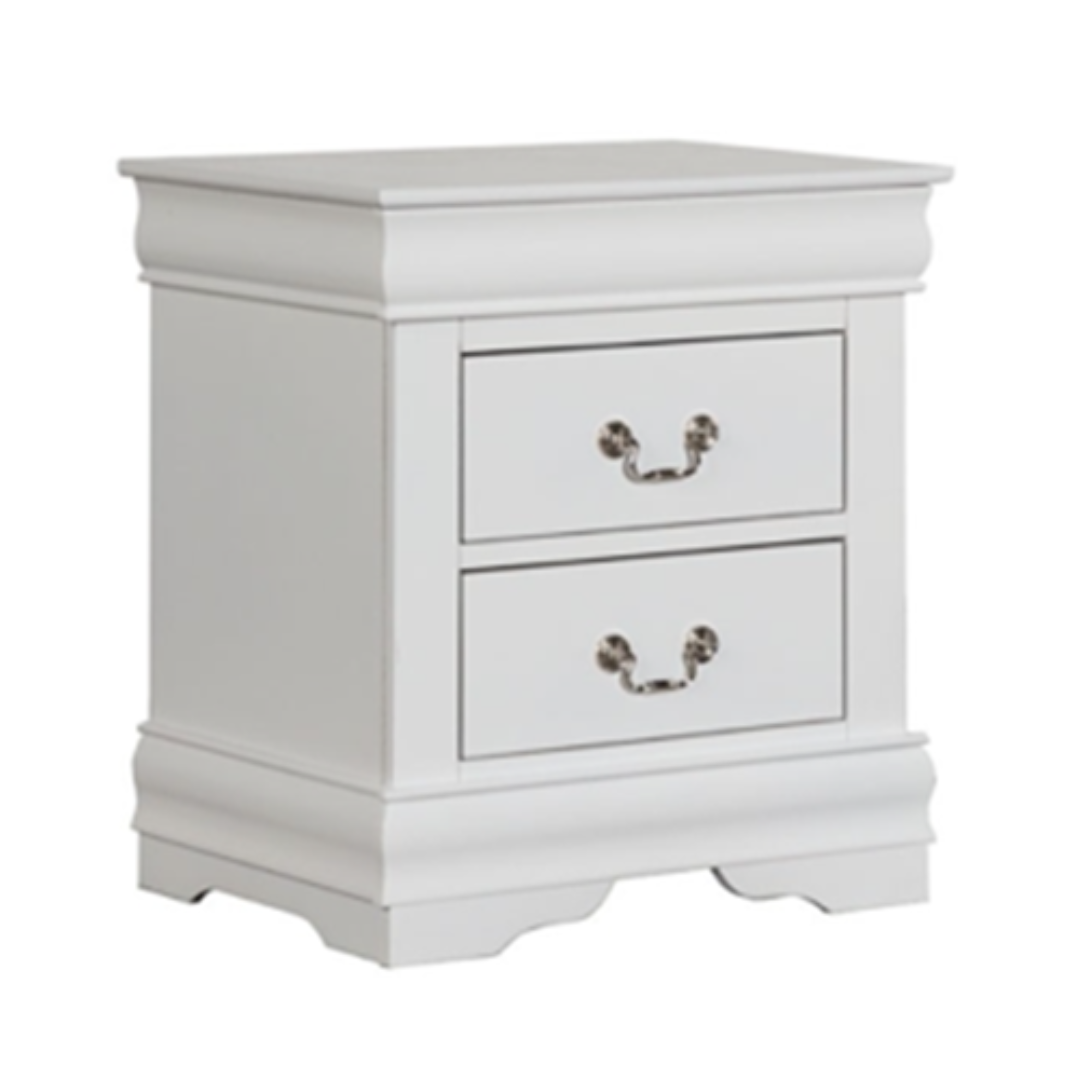 NIGHT STAND WHITE LOUIS PHILIPPE III