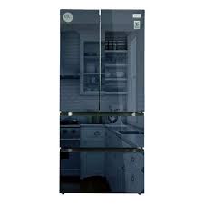 4-DOOR 18 CU FT FRENCH STYLE BLUE MIRROR INVERTER REFRIGERATOR