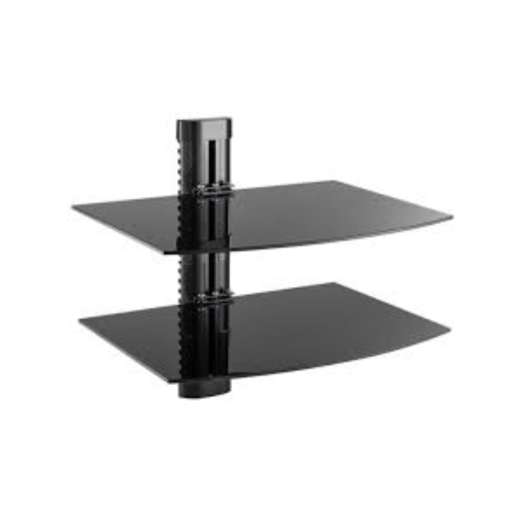 MAGNUM 8 KG BLACK WALL MOUNT FIXED 2 SHELVES LUX-DVD292